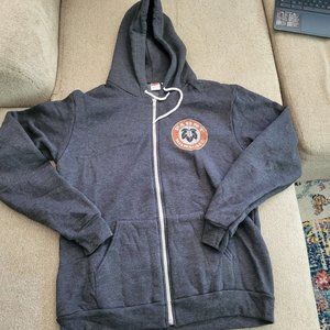 Pabst Milwaukee Hooded Zip Up Sweatshirt Size Large.